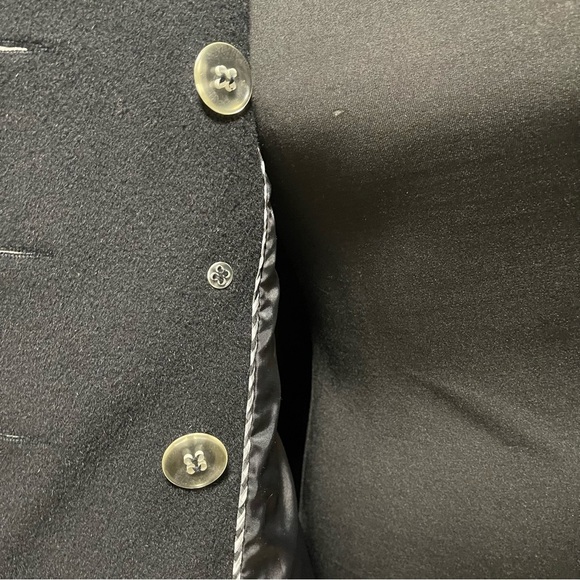 St.John’s Bay Women’s Black Wool Blend Peacoat MEDIUM - Picture 6 of 9